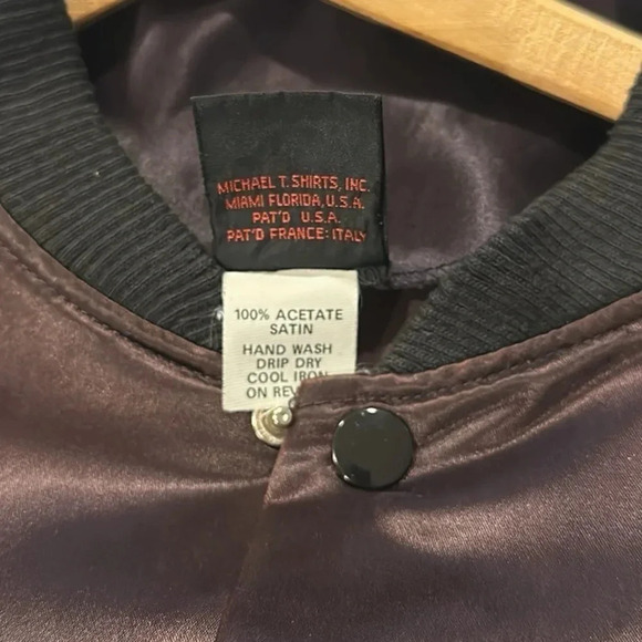 Vintage Diamond Dust Nashville Satin Varsity Jacket Size Medium Streetwear - Picture 6 of 7